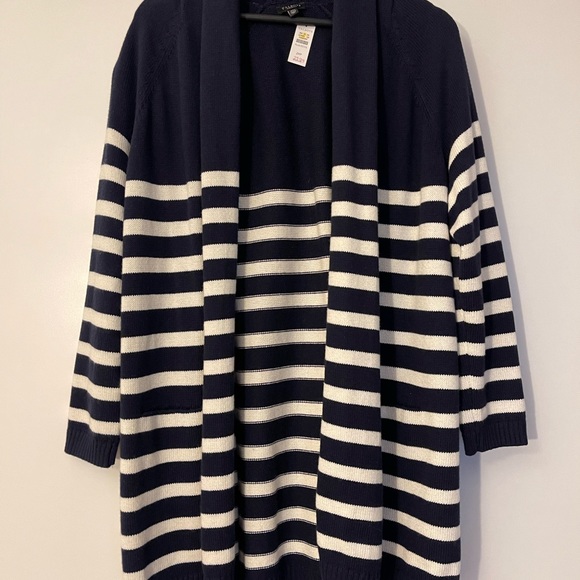 Talbots Shawl Collar Duster Plus Petite Cardigan Sweater 2XP - Picture 4 of 7